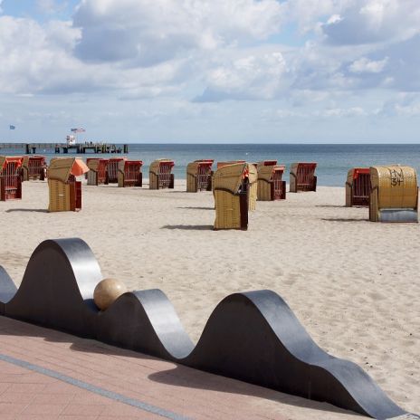 Strandkörbe am Strand von Dahme Strandkörbe am Strand von Dahme