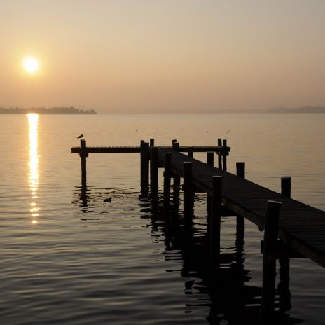 Sonnenuntergang am Chiemsee