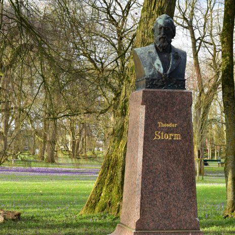 Stormbüste im Schlosspark Husum