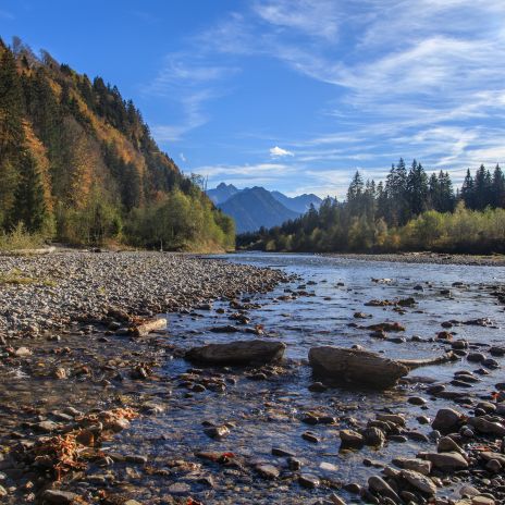 Iller bei Fischen im Allgäu Iller bei Fischen im Allgäu