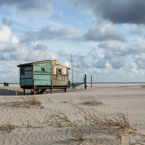 Strandhütte bei Wittdün auf Amrum Strandhütte bei Wittdün auf Amrum