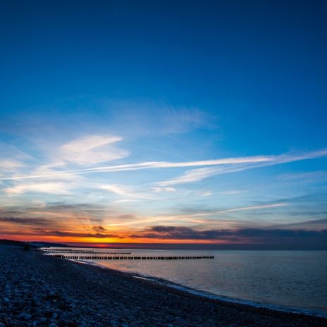 Sonnenuntergang bei Börgerende