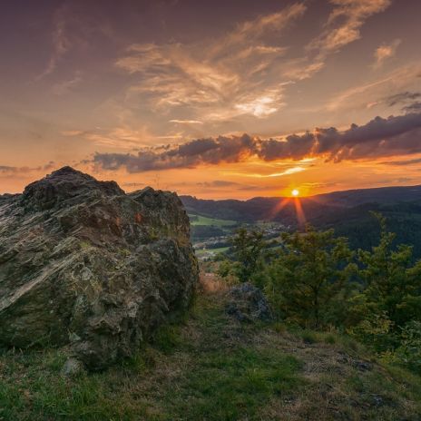 Blick vom Maßkopf Thüringer Wald