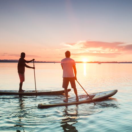 Stand Up Paddeling am Chiemsee Stand Up Paddeling am Chiemsee