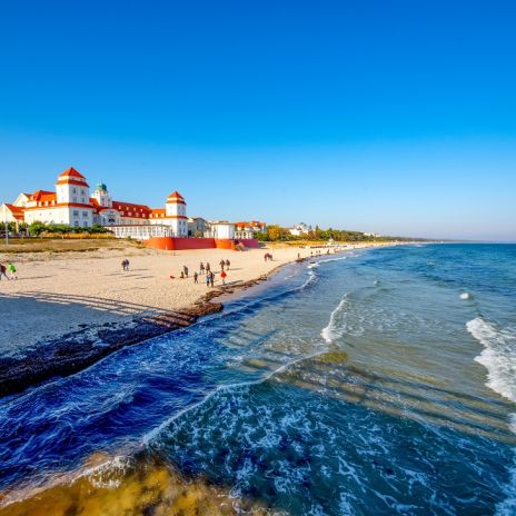 Strandpromenade von Binz auf Rügen