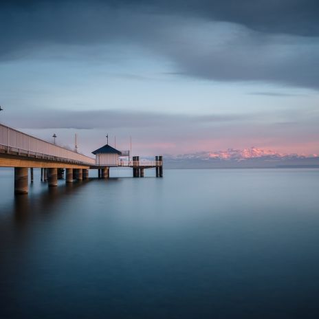 Seebrücke in Immenstaad am Bodensee