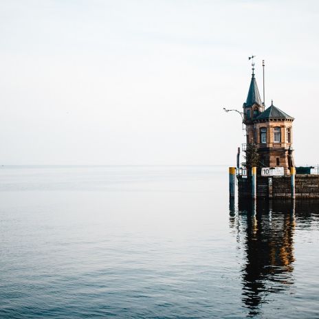 Leuchtturm im Hafen von Konstanz