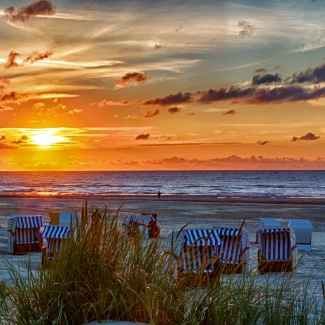 Sonnenuntergang am Meer in Ostfriesland Sonnenuntergang am Meer in Ostfriesland