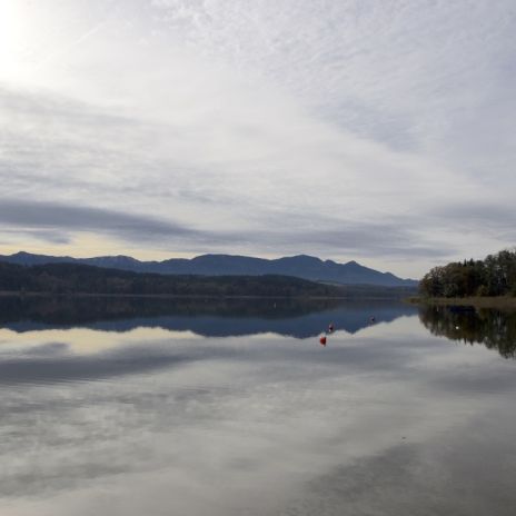 Blick über den Simssee bei Bad Endorf Blick über den Simssee bei Bad Endorf