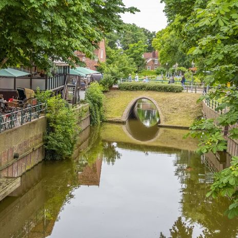 Kanal in Greetsiel in Krummhörn