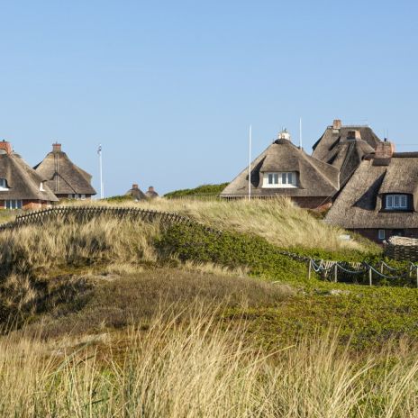 Reetdachhäuser in Hörnum auf Sylt