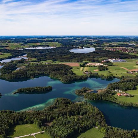 Langbürgener See bei Bad Endorf Langbürgener See bei Bad Endorf