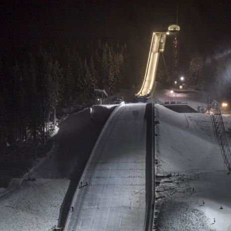 Skisprungschanze Vogtlandarena in Klingenthal