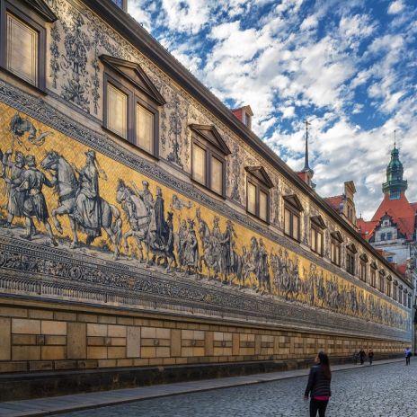 Der Fürstenzug in Dresden Der Fürstenzug in Dresden