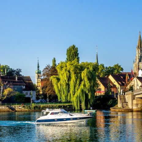 Rhein in Konstanz am Bodensee