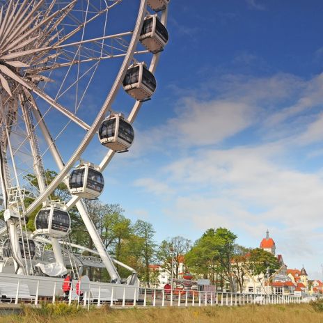 Riesenrad am Strand von Kühlungsborn