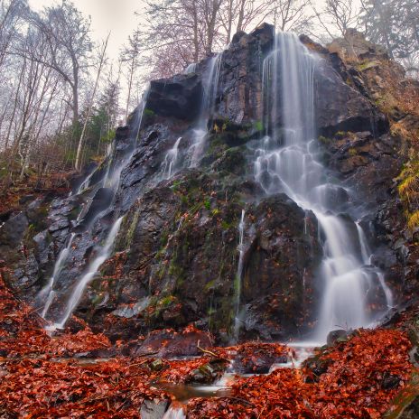 Radau Wasserfall bei Bad Harzburg im Herbst Radau Wasserfall bei Bad Harzburg im Herbst