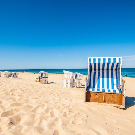 Strandkörbe am Strand von Westerland Strandkörbe am Strand von Westerland