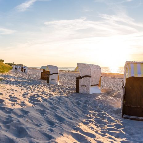 Sonnenaufgang am Strand von Kühlungsborn