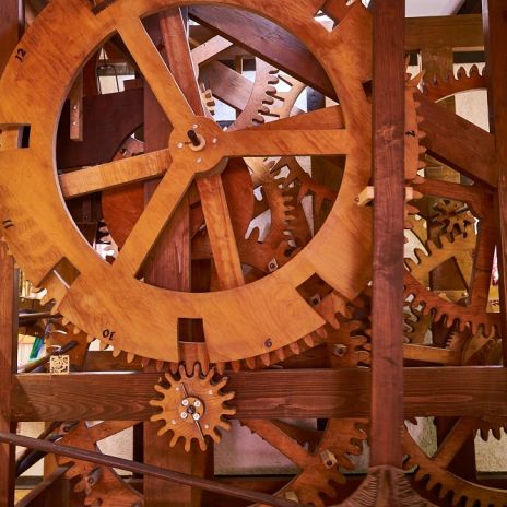 Uhrwerk aus Holz in Triberg