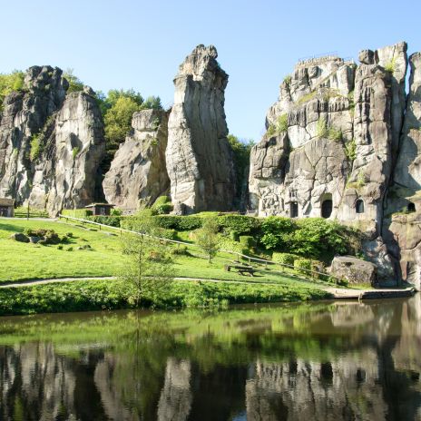 Urlaub in Nordrhein-Westfalen Externsteine Urlaub in Nordrhein-Westfalen Externsteine