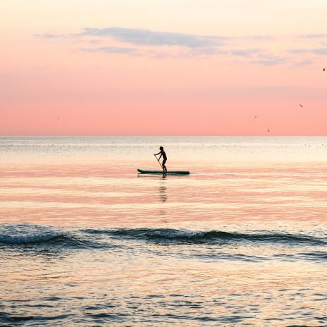 Stand Up Paddeling auf der Nordsee