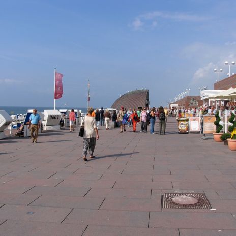 Strandpromenade von Westerland auf Sylt Strandpromenade von Westerland auf Sylt