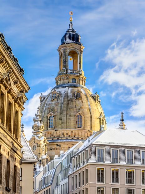 Dresden Frauenkirche im Winter Dresden Frauenkirche im Winter
