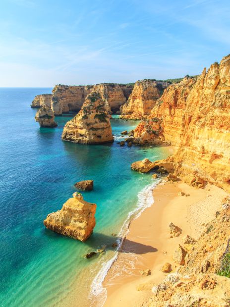 Praia da Rocha in Portimao Algarve Portugal Praia da Rocha in Portimao Algarve Portugal